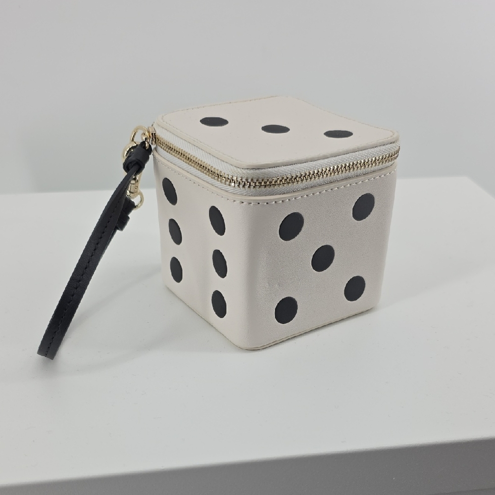 Kate Spade Cream and Black Dice Mini Bag